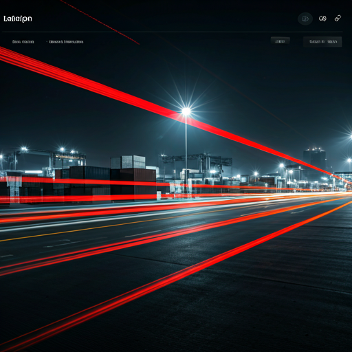 Terminal logística de noche